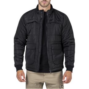 Caterpillar Terrain Mens Winter Jacket - Black (Warm Workwear Coat)