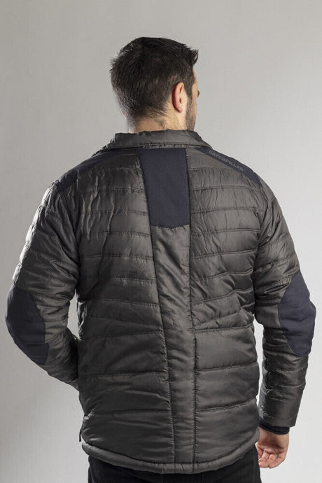 Caterpillar Mens Triton Boreas Quilted Insulated Puffer Jacket - Dark Shadow - Dark Shadow
