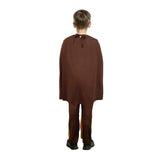 Kids Brown Viking Warrior Costume - Childrens Cape & Belt Set (6-9 & 10-12 Years)