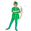 Childrens Green Costume Peter Pan Robin Hood Elf Halloween Kids Party Book Week