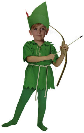 Boys Green Elf Costume - Forest/Nature (Kids Book Week & Halloween Fancy Dress)