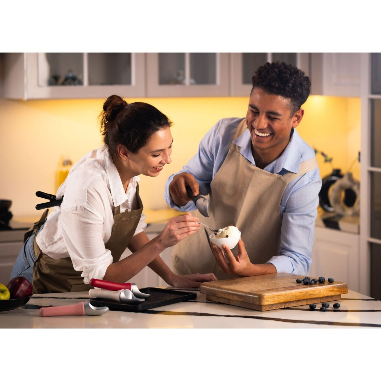 Zyliss Eco Handle Ice Cream Scoop Stainless Ergonomic Scoop Dishwasher Safe