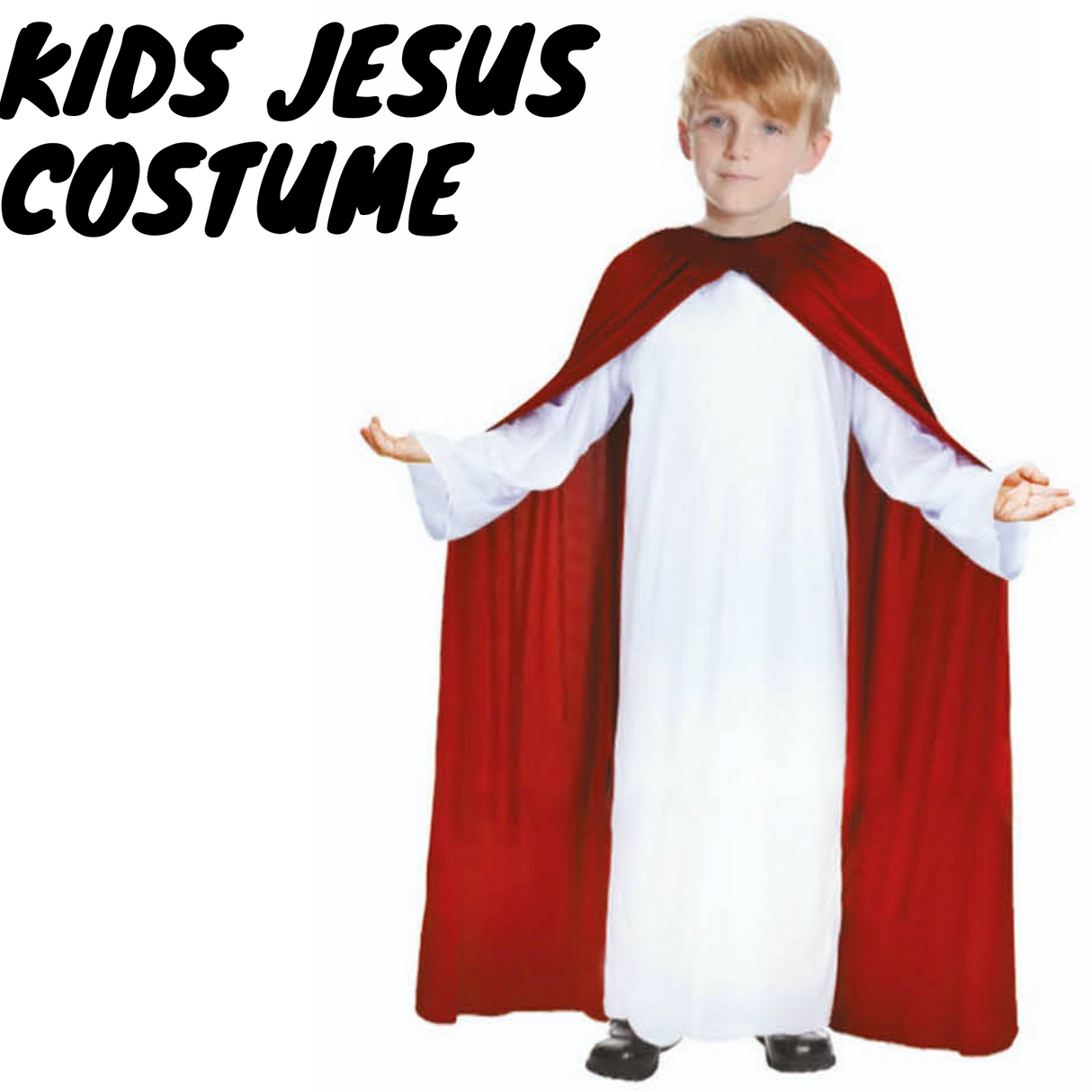 Boys Jesus Costume - Holy Moses/Religious (Kids Book Week & Halloween Fancy Dress)