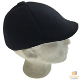 Mens Newsboy Cabbie Hat - Black (20s Driving Flat Ivy Cap)