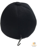 Mens Newsboy Cabbie Hat - Black (20s Driving Flat Ivy Cap)