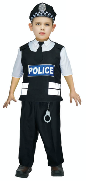 Boys Police Officer Costume - SWAT (Kids Book Week & Halloween Fancy Dress)