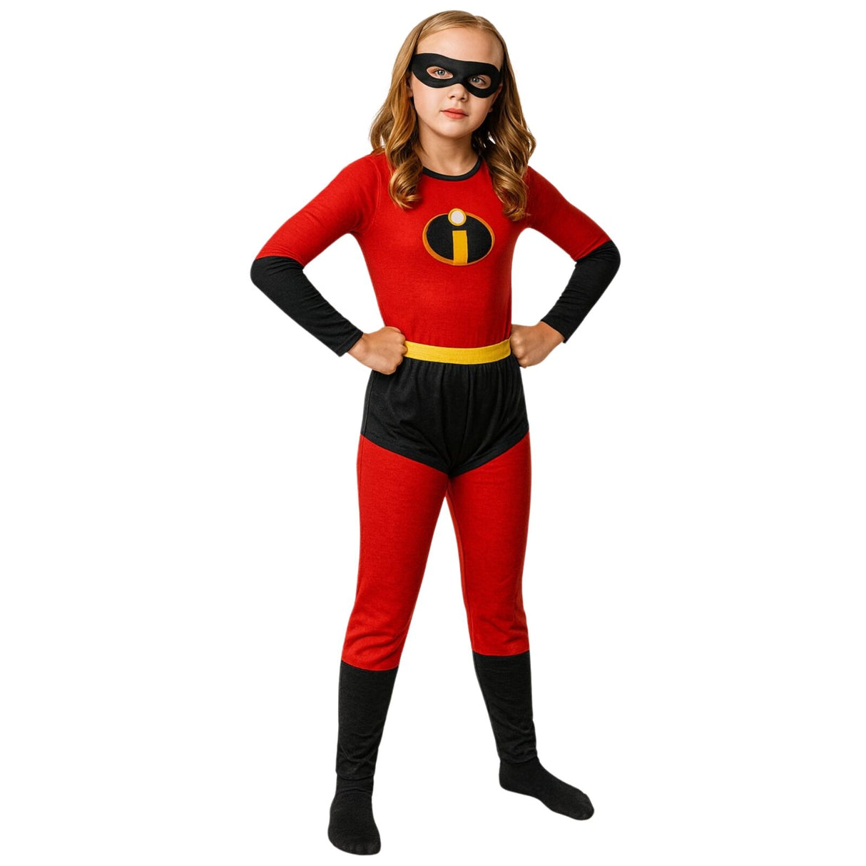 Boys Red Superhero Costume - Kids Book Week & Halloween Fancy Dress