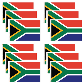 12x South Africa Country Flag Bulk - Heavy Duty South African Flag (150cm x 90cm)