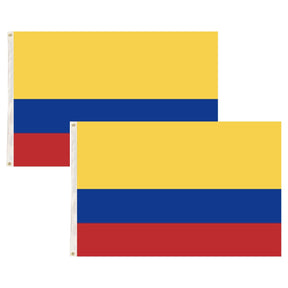 2x Colombia Country Flag - Heavy Duty Colombian Flag (150cm x 90cm)