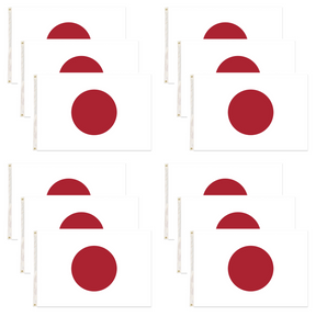 12x Japan Country Flag Bulk - Heavy Duty Japanese Flag (150cm x 90cm)