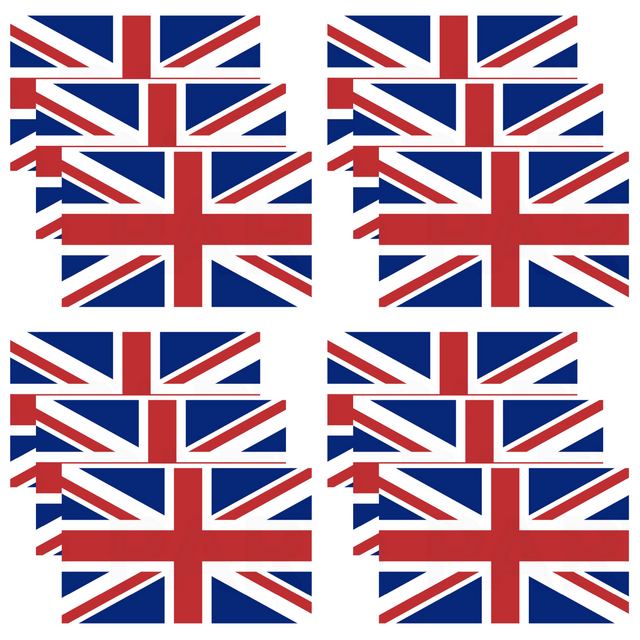 12x United Kingdom Country Flag Union Jack Great Britain UK Heavy Duty - 150cm x 90cm