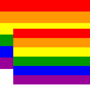 2x Rainbow Gay Pride Flag - Deluxe Outdoor Banner w/ Metal Eyelets (150x90cm)