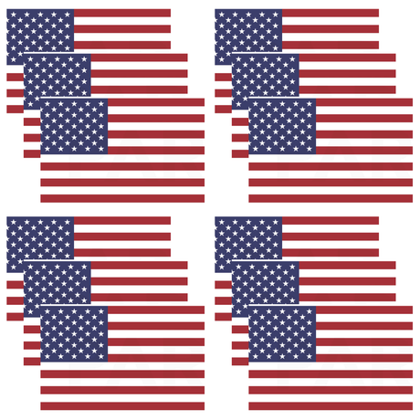 12x USA Country Flag Bulk - Heavy Duty American Flag (150cm x 90cm)