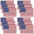 12x USA Country Flag Bulk - Heavy Duty American Flag (150cm x 90cm)