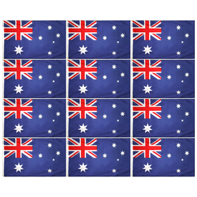 12x Small Australia Flag Bulk Pack - Australian National Flag (108 x 54cm)