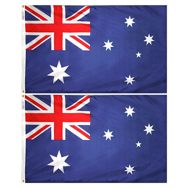 2x Small Australia Flag Bulk Pack - Australian National Flag (108 x 54cm)