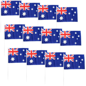 12x Australian Hand Flag Bulk (30x45cm) – Perfect for Australia Day Celebrations