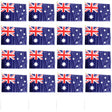 12x Aussie Hand Flag 29x44cm – Australia  Day Flag for Celebrations & Sports Events