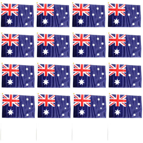 12x Aussie Hand Flag Bulk (29x44cm) – Australia Day Flag for Celebrations & Sports