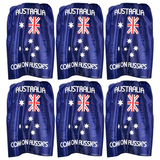 6x Australian Flag Cape Bulk Pack - Aussie Costume Wrap