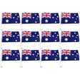12x Australia Car Flag w/ Window Clips Bulk Pack (30x45cm)