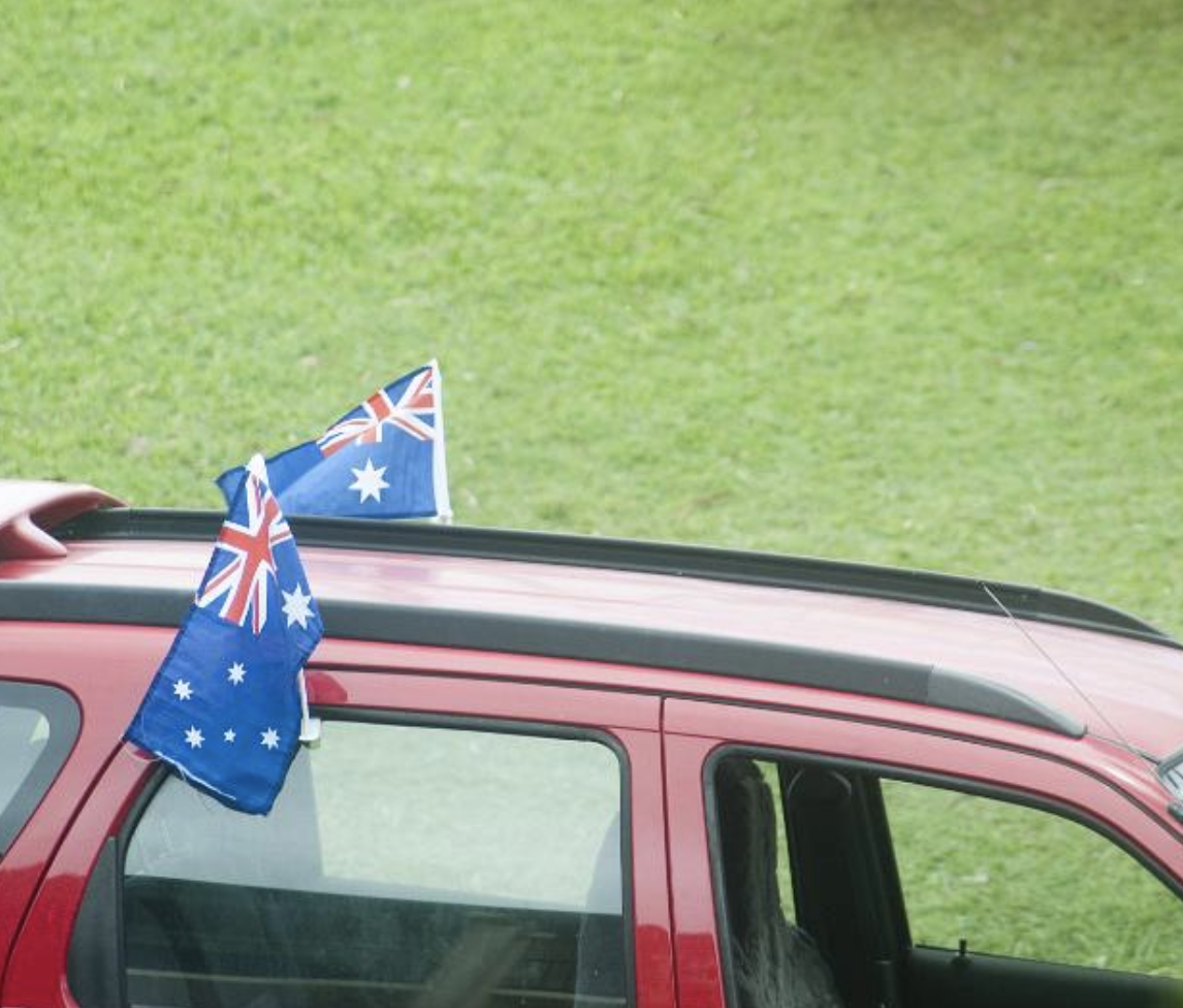 12x Australia Car Flag w/ Window Clips Bulk Pack (30x45cm)