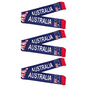 3x Australia National Scarf Bulk Pack - Aussie Party Accessory & Souvenir