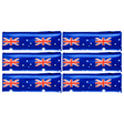 6x Blue Australia Flag Headband Bulk Pack - Aussie Tennis & Cricket Accessory