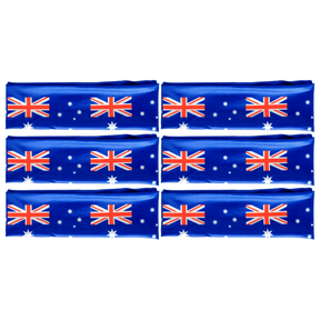 6x Blue Australia Flag Headband Bulk Pack - Aussie Tennis & Cricket Accessory