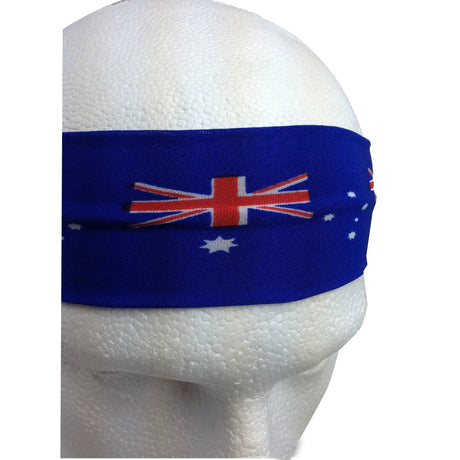 3x Blue Australia Flag Headband Pack - Aussie Tennis & Cricket Accessory