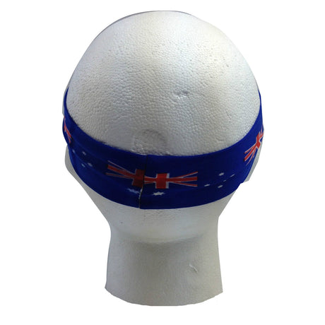 3x Blue Australia Flag Headband Pack - Aussie Tennis & Cricket Accessory
