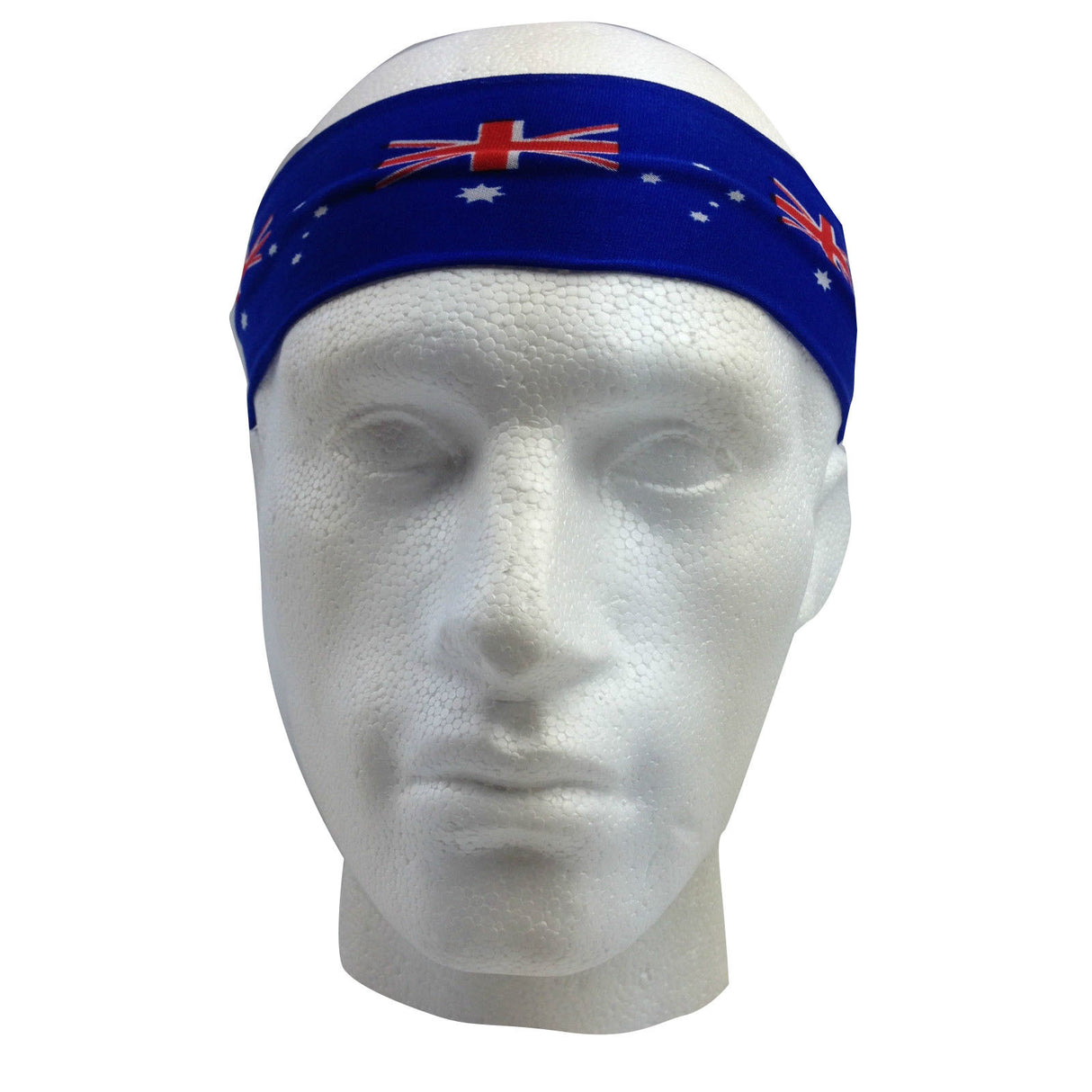 Blue Australia Flag Headband - Aussie Tennis & Cricket Accessory