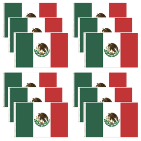 12x Mexico Country Flag Bulk - Heavy Duty Mexican Flag (150cm x 90cm)