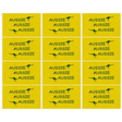 12x Australia Aussie Yellow Flag w/ Kangaroo & Eyelets Bulk Pack - 90x150cm