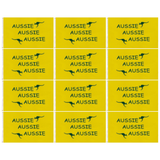 12x Australia Aussie Yellow Flag w/ Kangaroo & Eyelets Bulk Pack - 90x150cm
