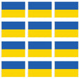 12x Ukraine Country Flag Ukrainian Heavy Duty with Metal Eyelets - 150cm x 90cm