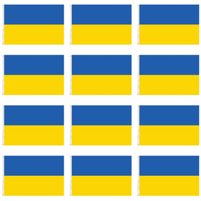 12x Ukraine Country Flag Bulk - Heavy Duty Ukrainian Flag (150cm x 90cm)