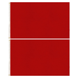 2x Plain Red Flag Pack - School Colours/Houses - Sports Days (90x150cm)