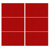 6x Plain Red Flag Bulk Pack - School Colours/Houses - Sports Days (90x150cm)