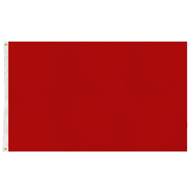 Plain Flag for School Colours Sports Day & Other Uses - Red (90x150cm)