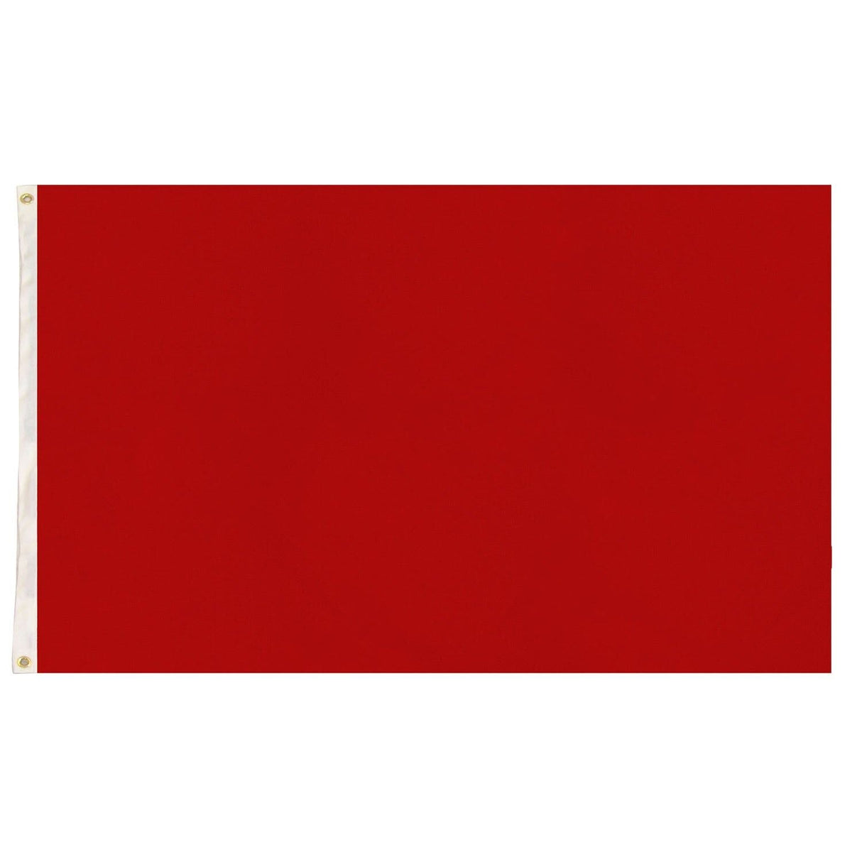 6x Plain Red Flag Bulk Pack - School Colours/Houses - Sports Days (90x150cm)
