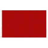 6x Plain Red Flag Bulk Pack - School Colours/Houses - Sports Days (90x150cm)