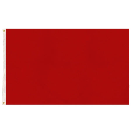 2x Plain Red Flag Pack - School Colours/Houses - Sports Days (90x150cm)