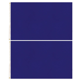 2x Plain Blue Flag Pack - School Colours/Houses - Sports Days (90x150cm)