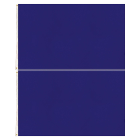 2x Plain Blue Flag Pack - School Colours/Houses - Sports Days (90x150cm)