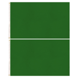 2x Plain Green Flag Pack - School Colours/Houses - Sports Days (90x150cm)