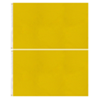 2x Plain Yellow Flag Pack - School Colours/Houses - Sports Days (90x150cm)