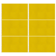 6x Plain Yellow Flag Bulk Pack - School Colours/Houses - Sports Days (90x150cm)