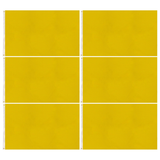 6x Plain Yellow Flag Bulk Pack - School Colours/Houses - Sports Days (90x150cm)