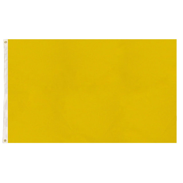 Plain Flag for School Colours Sports Day & Other Uses - Yellow (90x150cm)